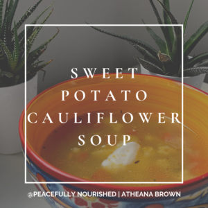 sweet potato cauliflower soup