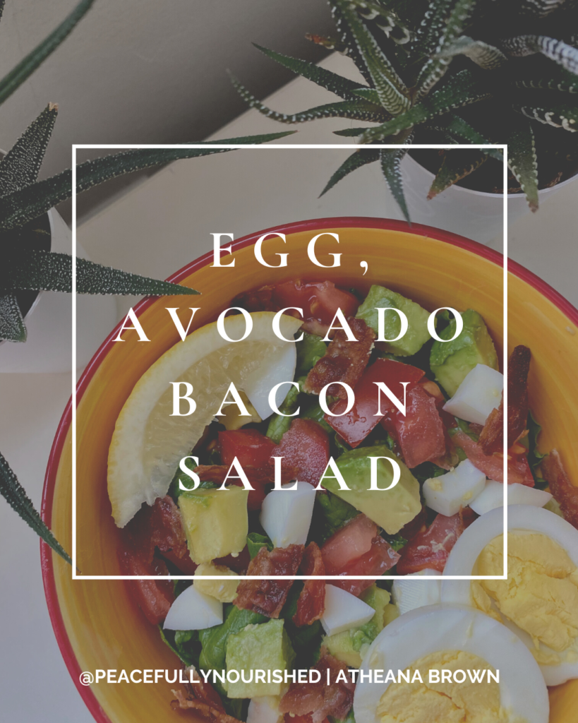 Egg, Avocado and Bacon Salad