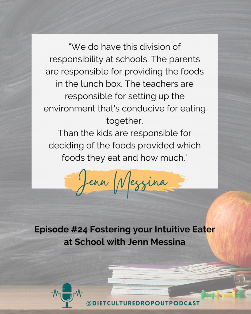 Fostering your intuitive eater at school