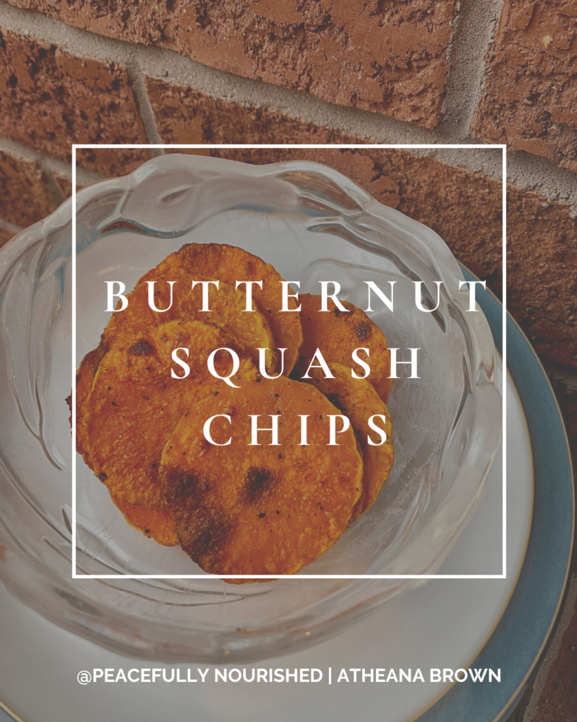 spiced butternut squash chips