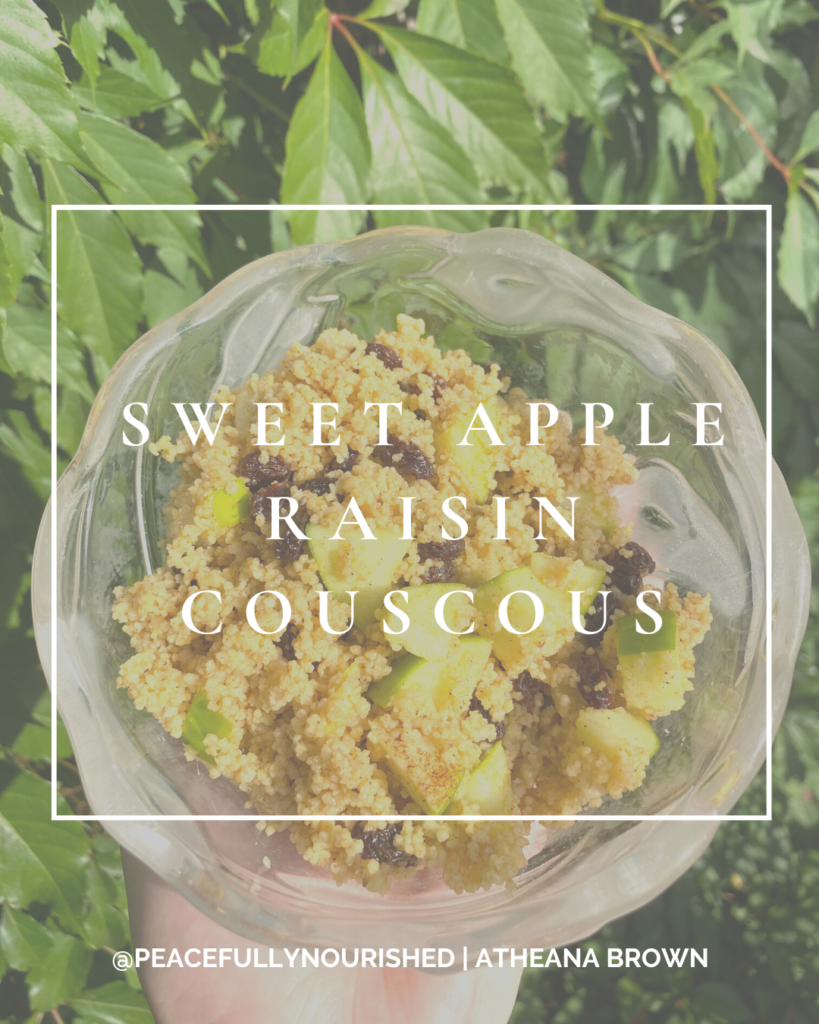 Sweet Apple Raisin Couscous 